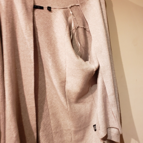 Open Front Cardigan With Rib Trim - Picture 4 of 5